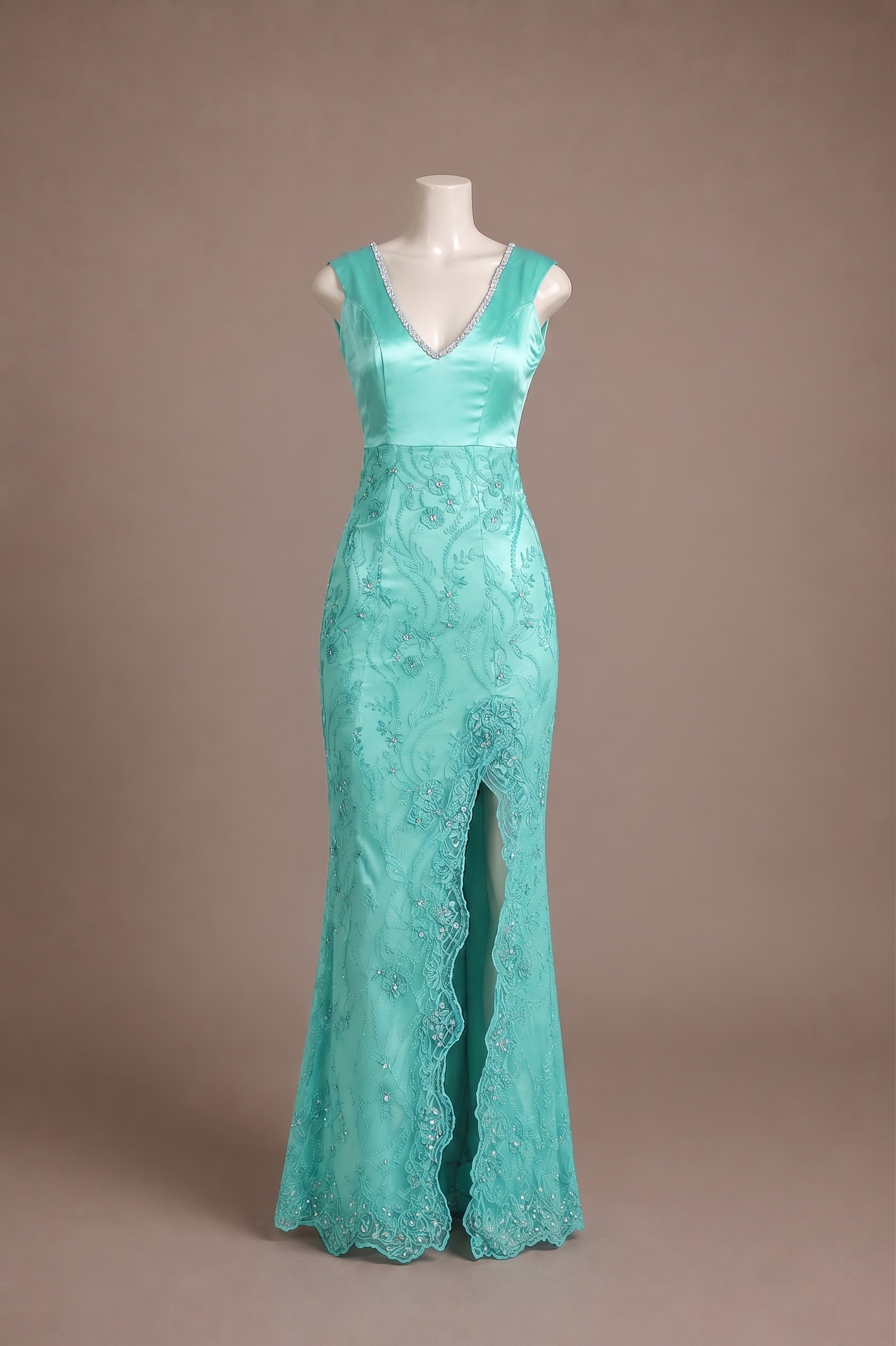 Vestido Verde Água — frente