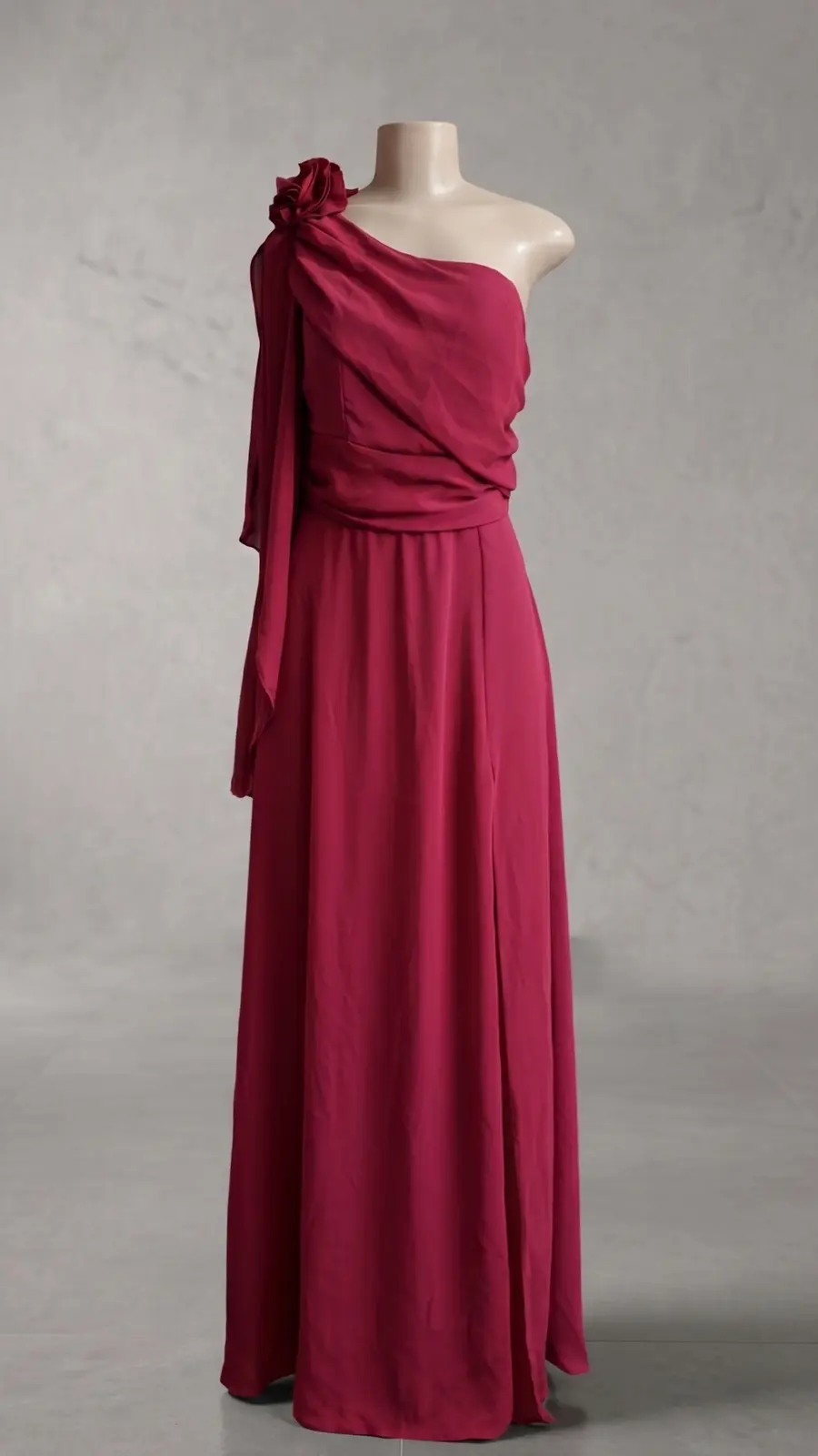 Vestido longo — Marsala — frente